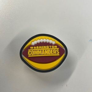 Washington Commanders NFL football shoe charm for crocs